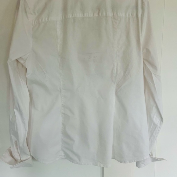 Ann Taylor white button down shirt. Size 14 - Picture 4 of 5